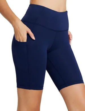 baleaf Women's 8"/ 5"/ 3" Biker Shorts High Waist Yoga Workout Gym Running Volleyball Spandex Shorts with Pockets