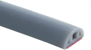 Bathroom Foldable Block water Stopper sealing strip shower threshold dam Self-adhesive silicone shower barrier (39 Inch-Grey)