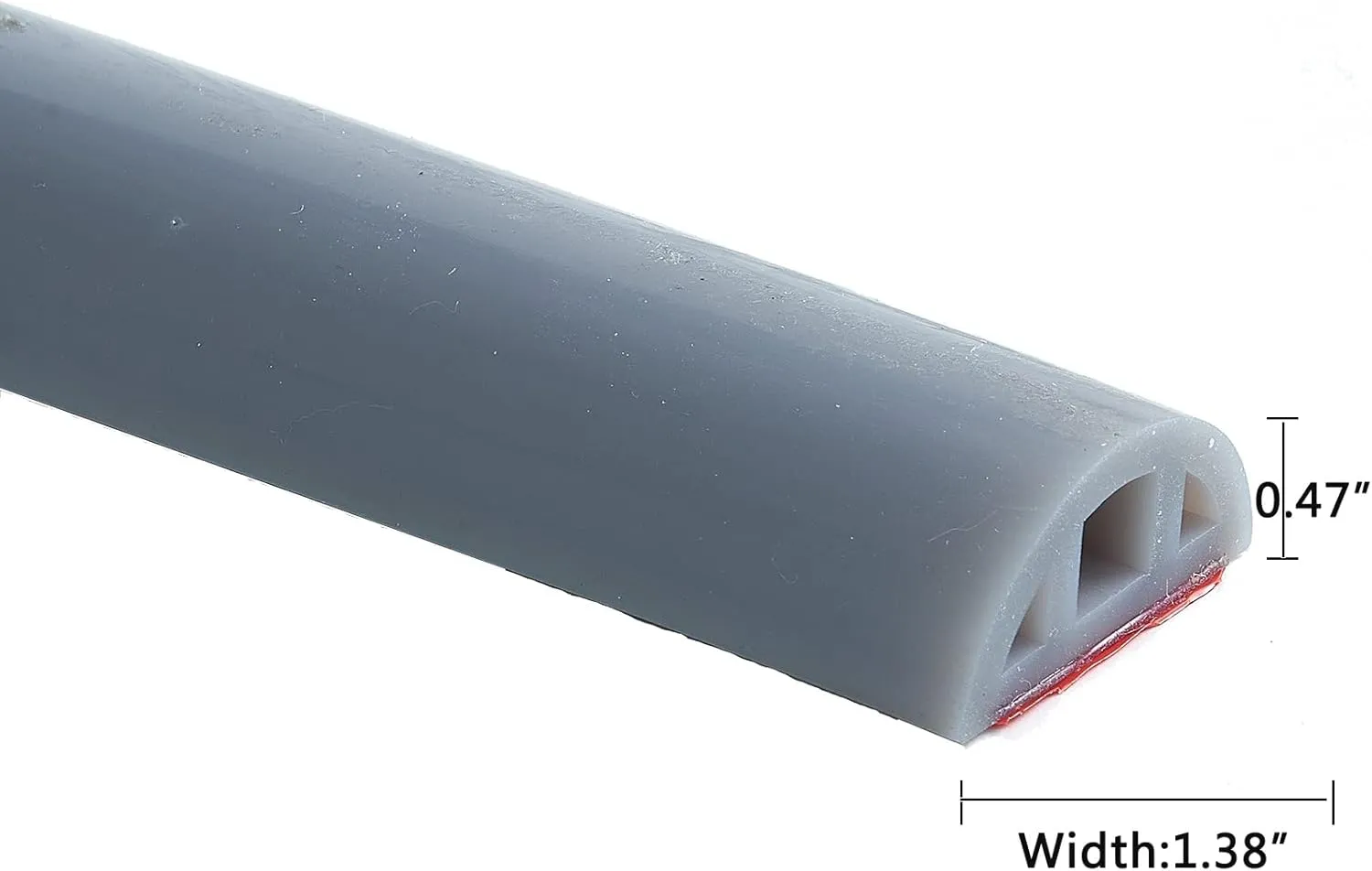 Bathroom Foldable Block water Stopper sealing strip shower threshold dam Self-adhesive silicone shower barrier (39 Inch-Grey)