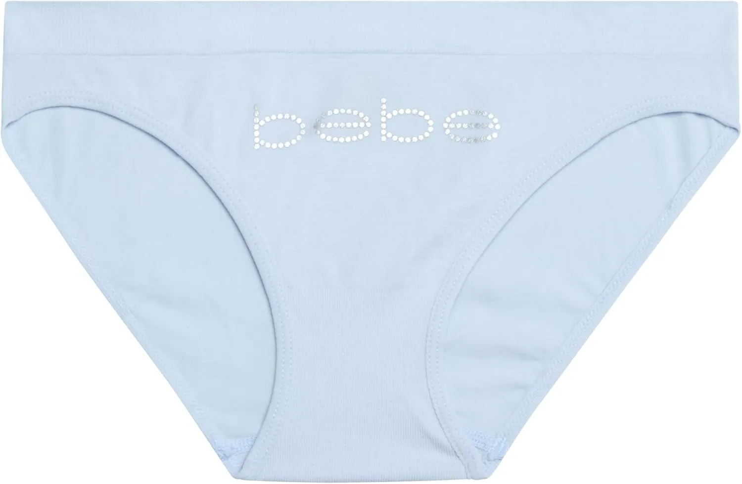 bebe Girls' Underwear Set - Seamless Cami Training Bra and Matching Panties (8 Piece)