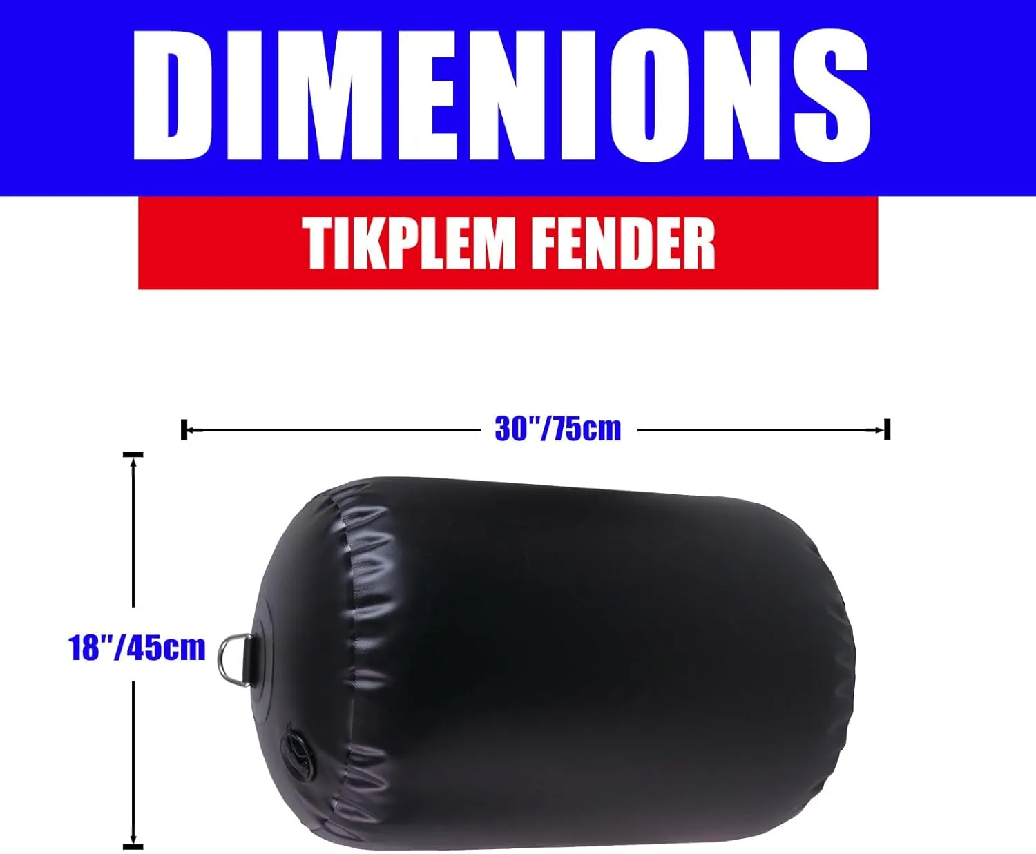 Big Heavy-Duty Inflatable PVC Boat Fender for Docking and Yacht Sailboats