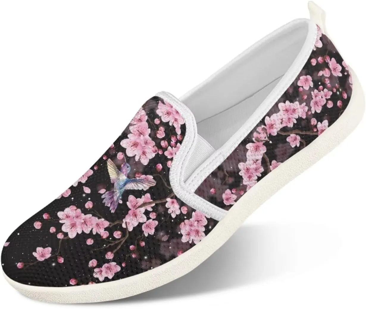 Binienty Women's Breathable Flats Shoes, Soft Slip on Loafers Flats Cozy Lightweight Walking Sneakers US 5.5-10.5