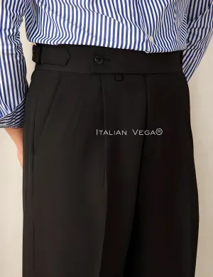 Black Oxford Gurkha Trouser by Italian Vega®