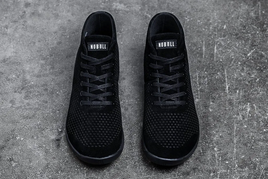 BLACK SUEDE MID TRAINER (MEN'S)