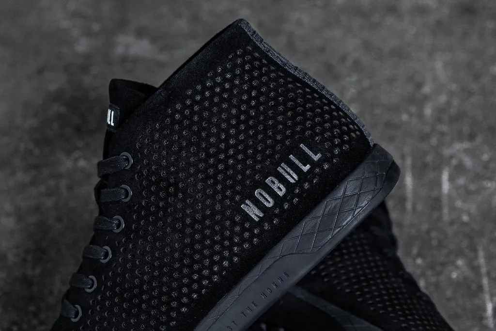 BLACK SUEDE MID TRAINER (MEN'S)