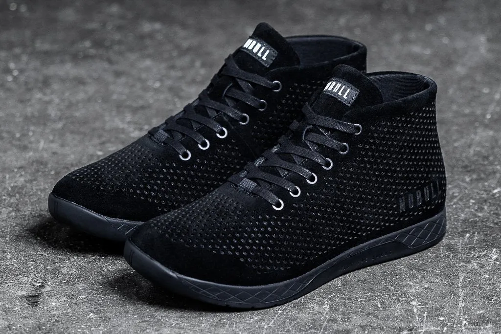 BLACK SUEDE MID TRAINER (MEN'S)