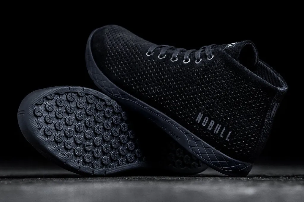 BLACK SUEDE MID TRAINER (MEN'S)