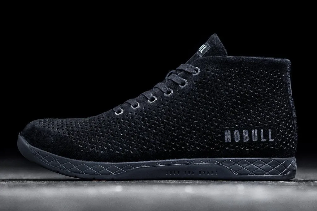 BLACK SUEDE MID TRAINER (MEN'S)