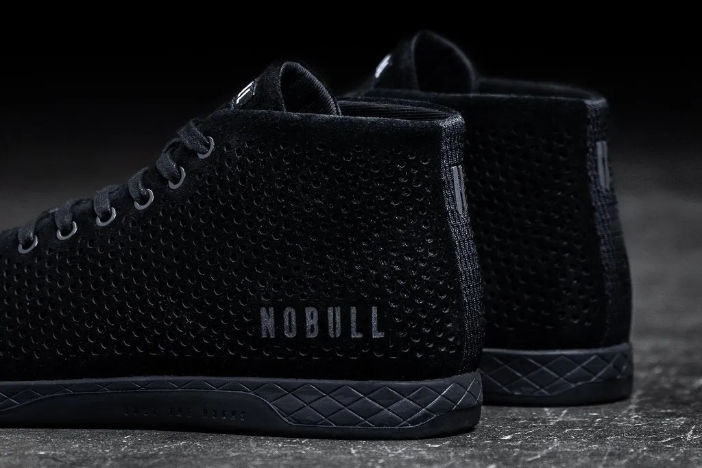 BLACK SUEDE MID TRAINER (MEN'S)