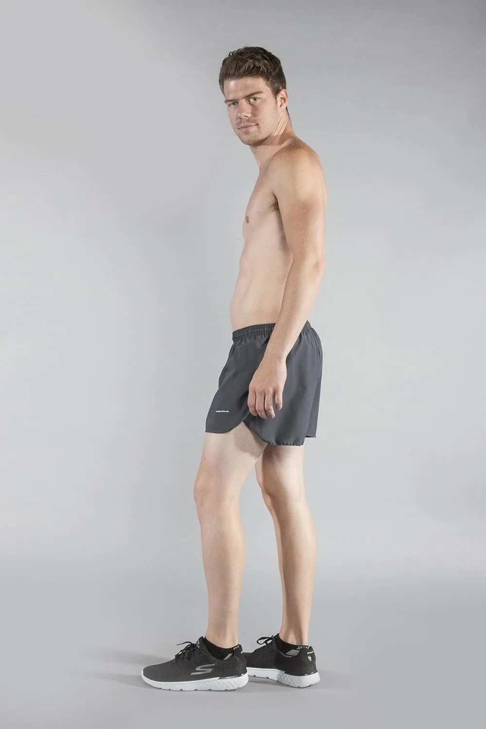 BOA Mens 3" Half Split Trainer Solid Running Short (1206B)