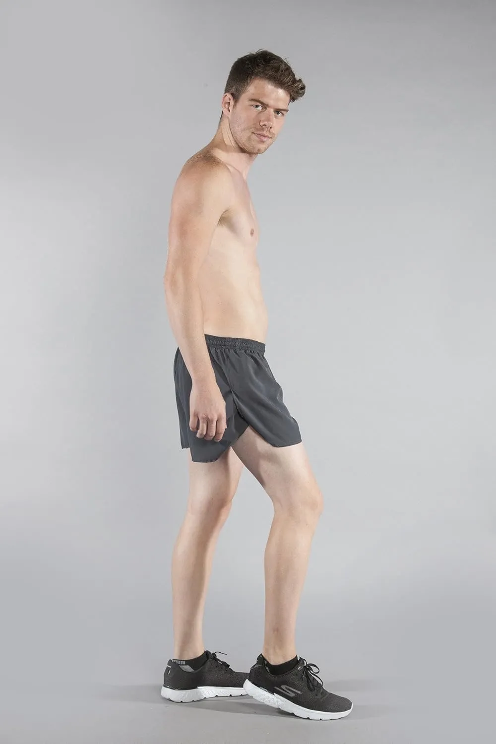 BOA Mens 3" Half Split Trainer Solid Running Short (1206B)