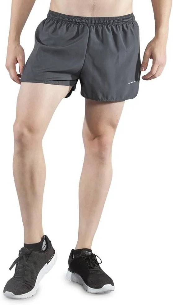 BOA Mens 3" Half Split Trainer Solid Running Short (1206B)