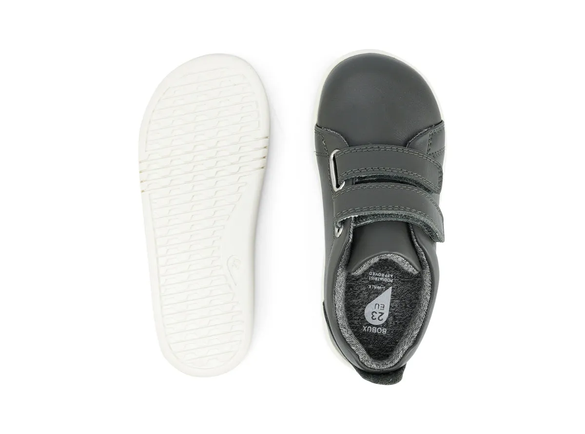 Bobux Grass Court Boys Smoke Grey Trainer Shoe