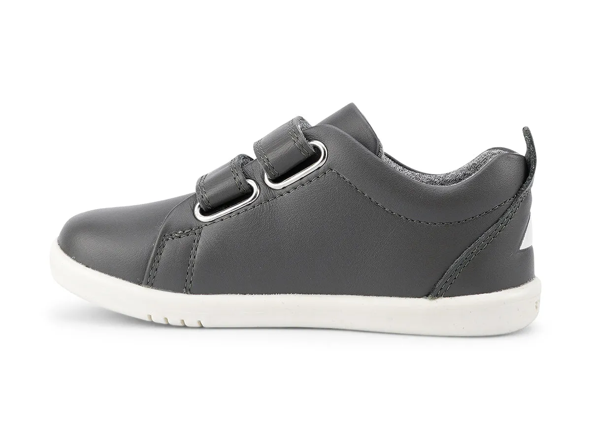 Bobux Grass Court Boys Smoke Grey Trainer Shoe
