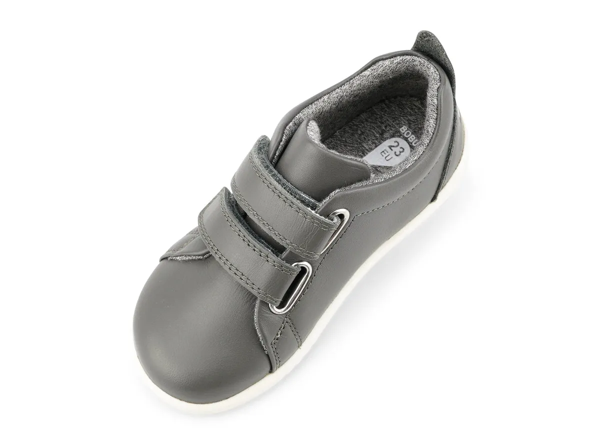 Bobux Grass Court Boys Smoke Grey Trainer Shoe