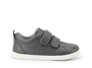 Bobux Grass Court Boys Smoke Grey Trainer Shoe