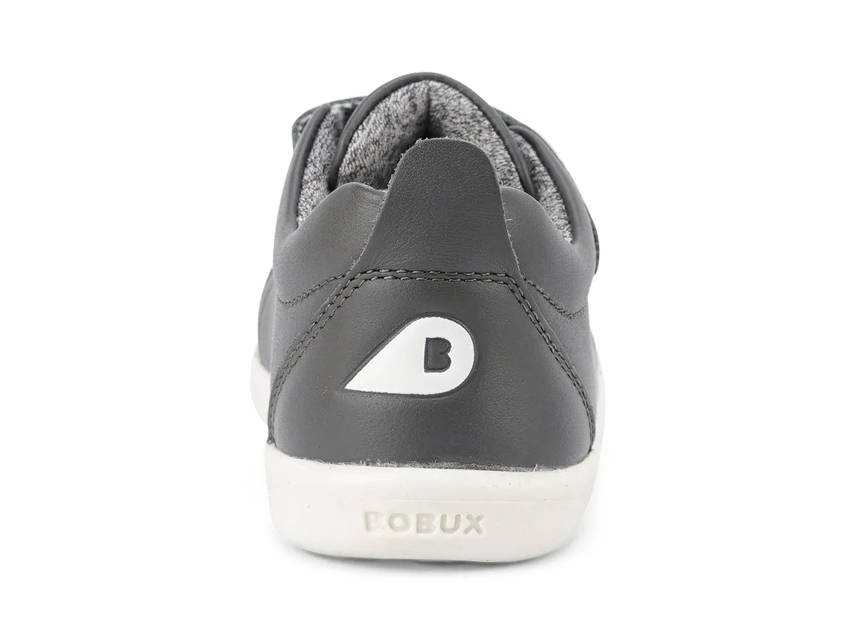 Bobux Grass Court Boys Smoke Grey Trainer Shoe