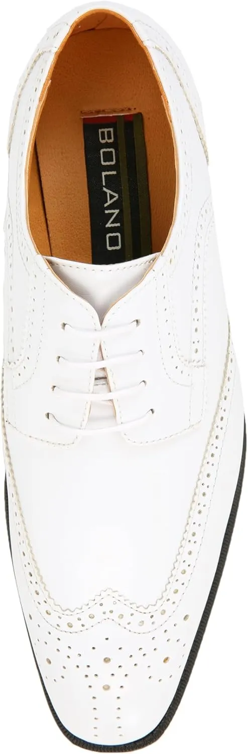 Bolano Elwyn, Men's Dress Shoes - Oxford & Wingtip - Spectator Two-Tone, Lace Up, Brogue Formal Shoes