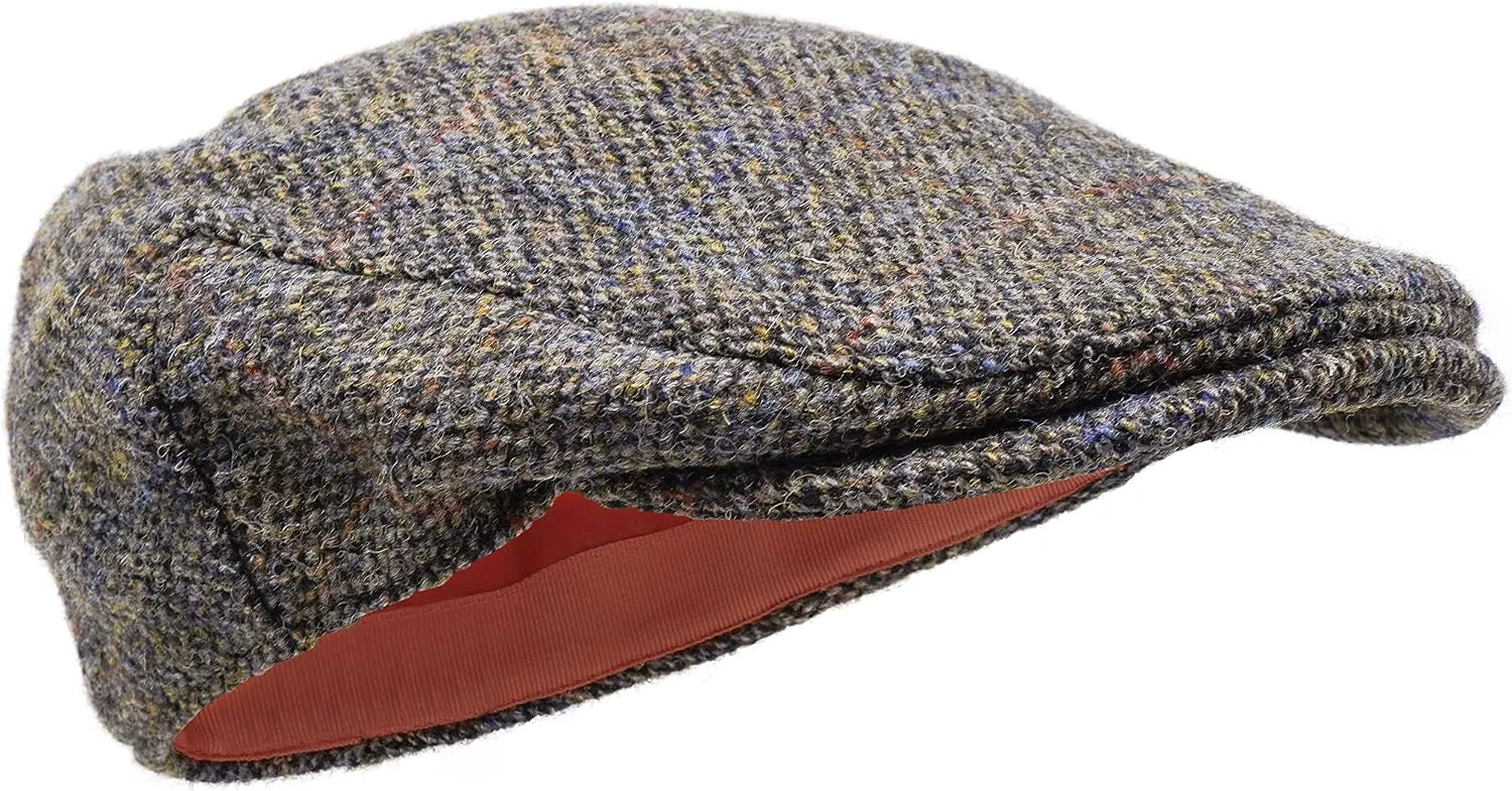 Borges & Scott Nevis Flat Cap - 100% Handwoven Wool – Harris Tweed – Water Resistant