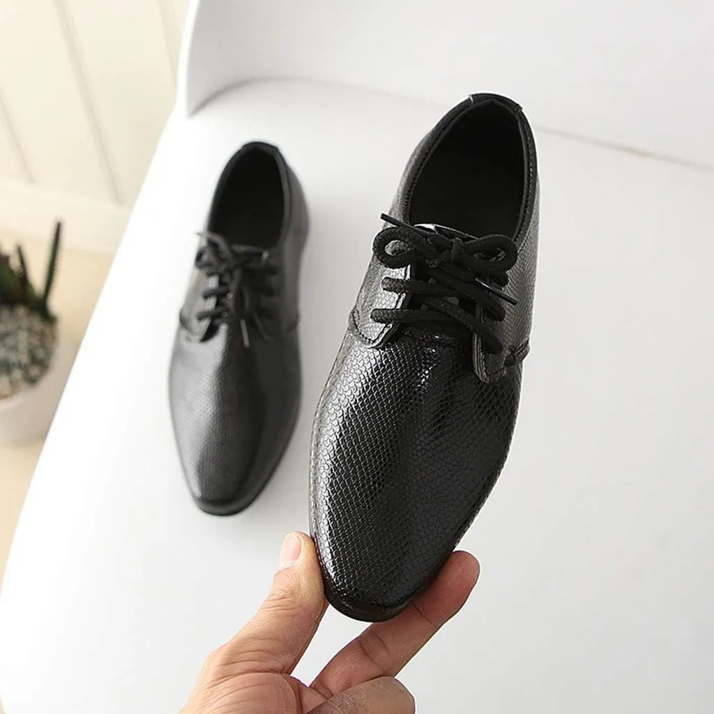 Boys Dress Shoes Toddler Kids Baby British Style Casual Shoes Uniform Oxford Wedding Dance Party School Shoes Performance