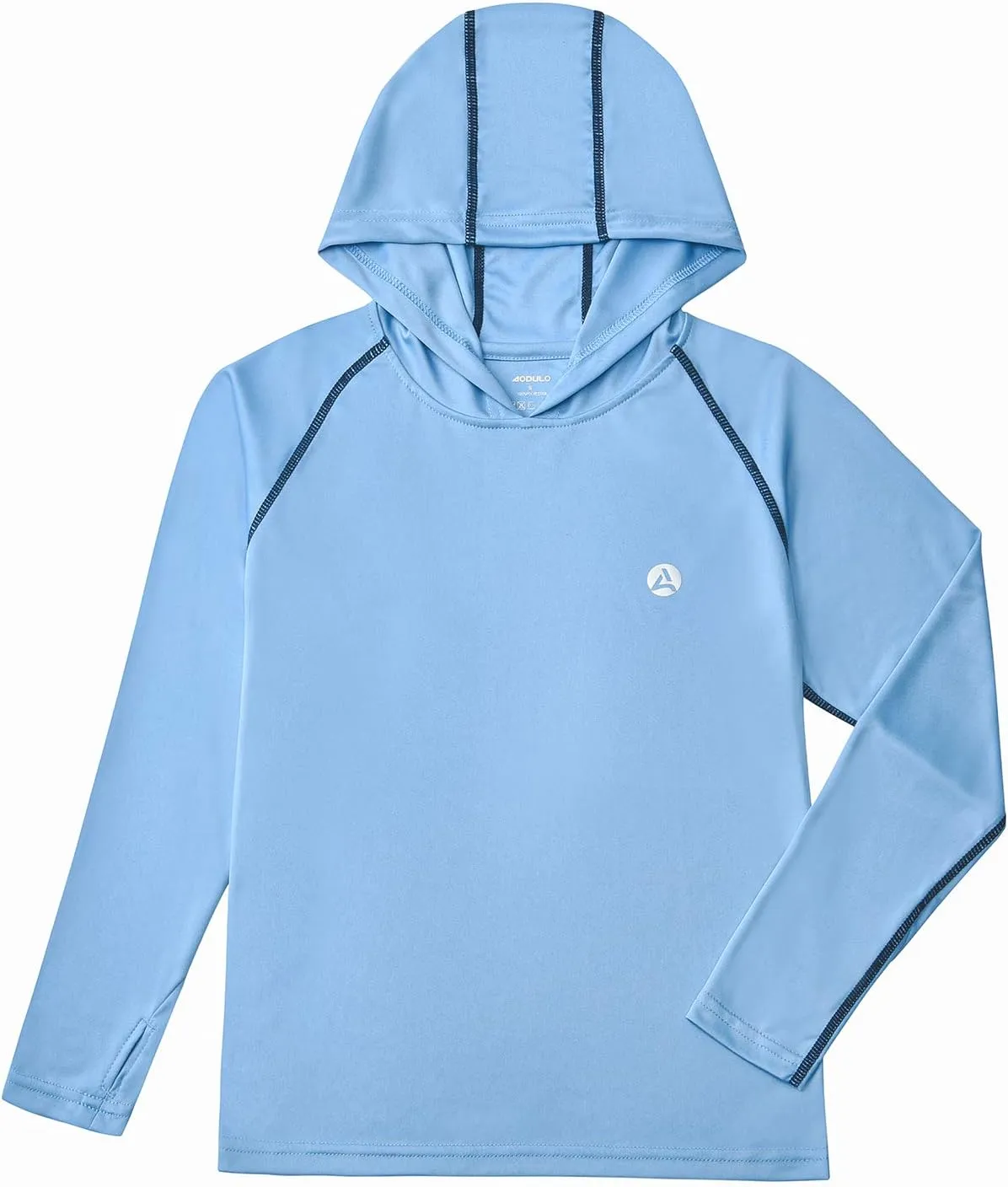 Boys Grils Long Sleeve Sun Shirts UPF50  Hoodie Thumbhole Rash Guard Quick Dry Atheltic Hiking Workout Water Playing