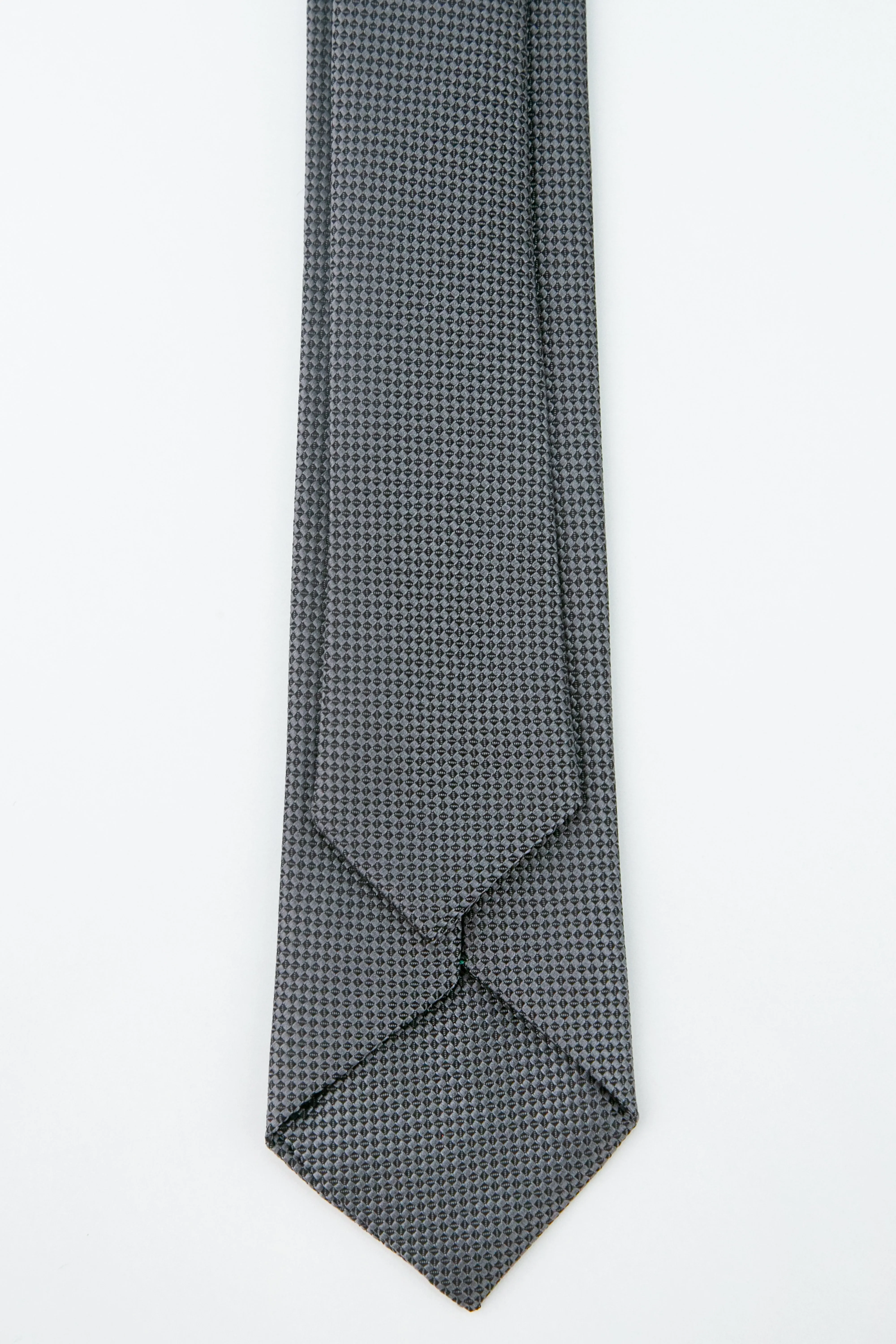 Boys' Oxford Weave Slim Tie Formal Neckwear - Charcoal