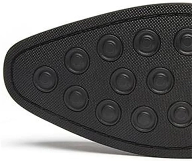 British Button Shoes Men's Business Formal Leather Shoes Low-top Composite Sole Suitable for Wedding Office Parties