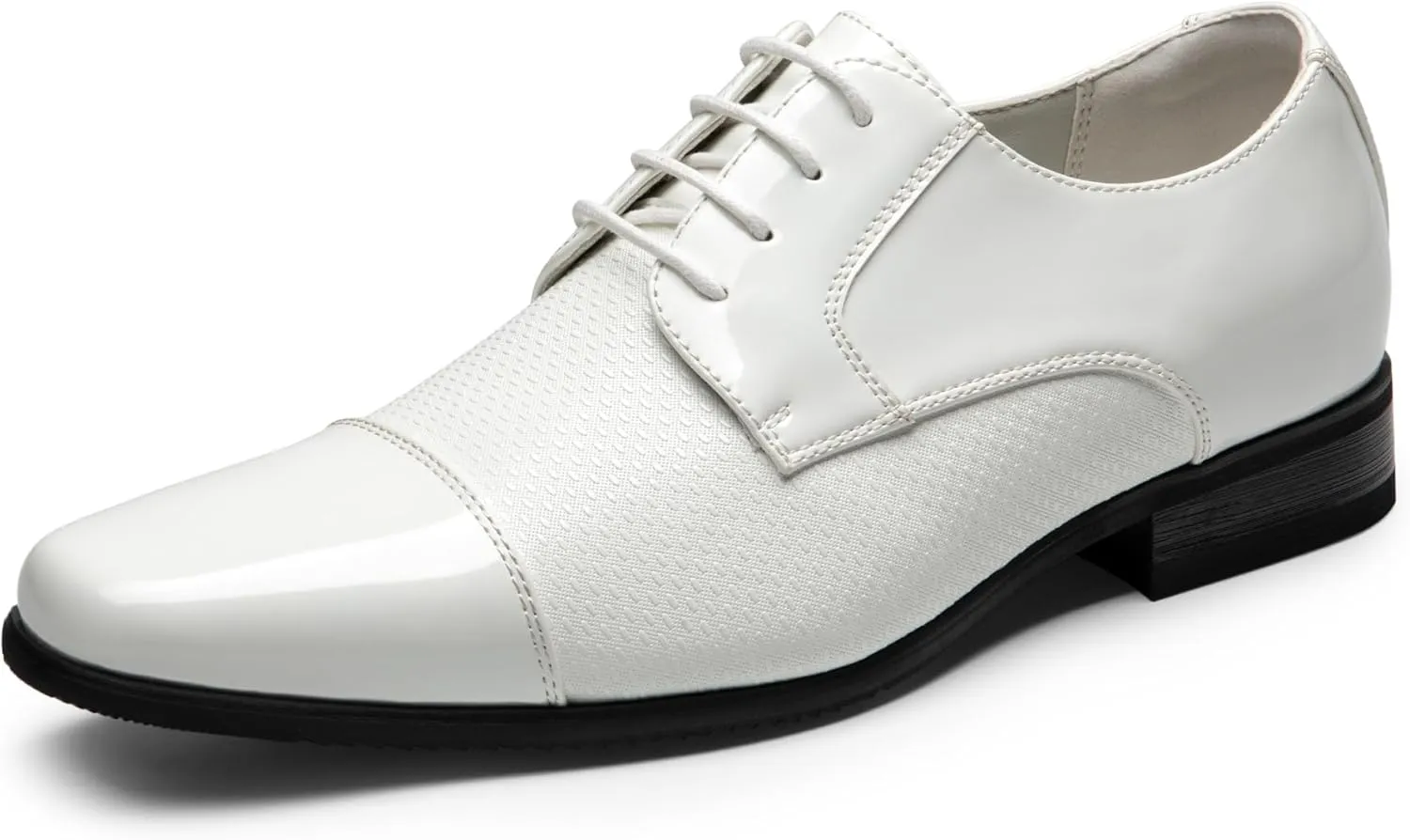 Bruno Marc Men's Patent Tuxedo Dress Shoes Classic Lace-up Formal Oxfords