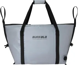 Buffalo Gear Insulated Fish Cooler - 27.5QT 58QT Waterproof Flat Bottom Bag, Leakproof and Fishing Kill Bag