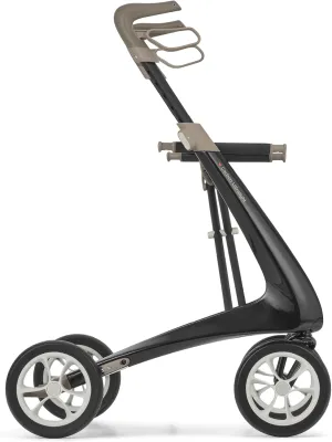byACRE Carbon Ultralight Rollator Walker - 10.6 lbs Adult Walkers with 4 Wheels and Seat - Lightweight Seated Walkers with Wheels - Foldable Rolling Walker with Seat - Walker for Adults
