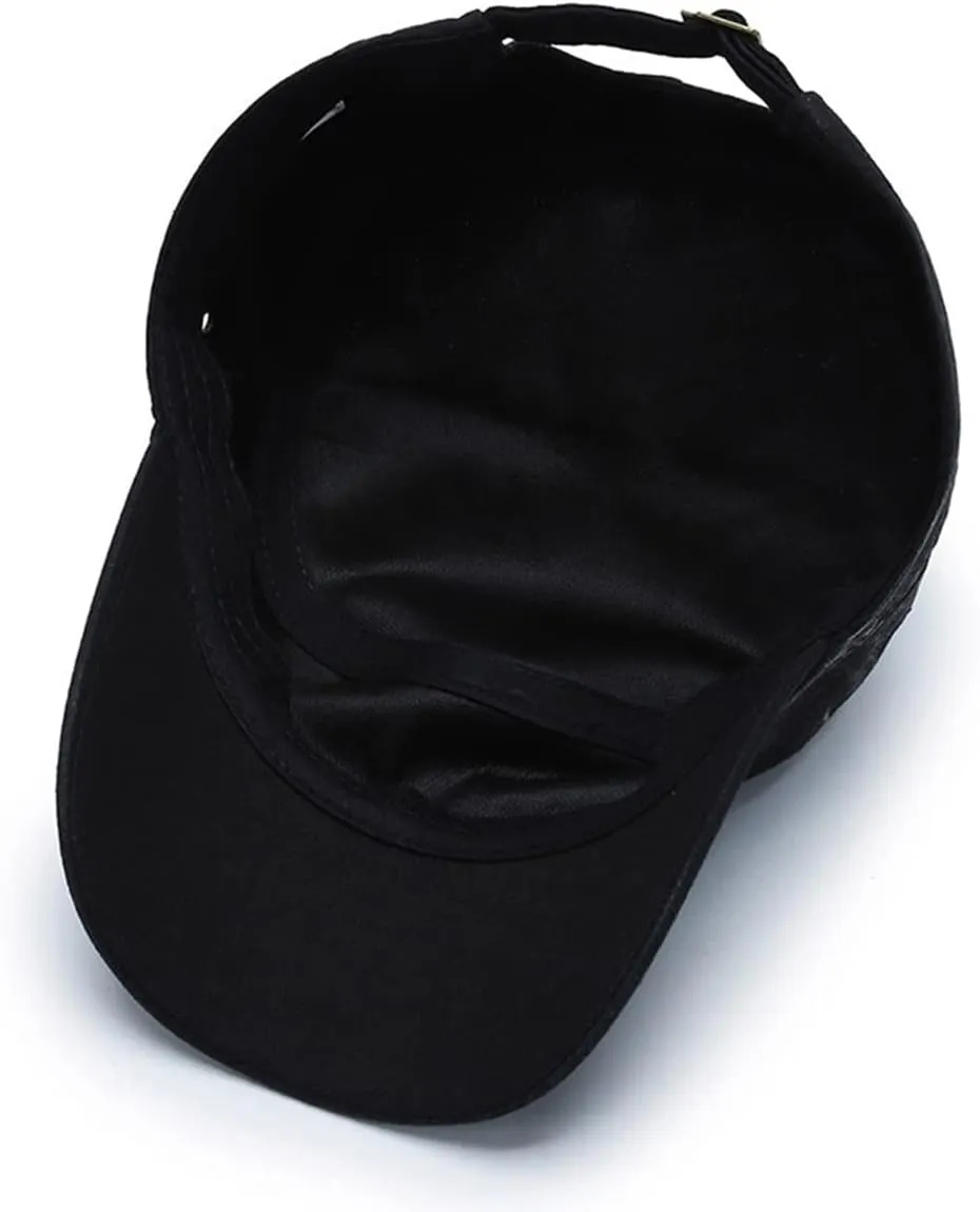 Cadet Army Military Hat Retro Fade Style Washed Cotton Flat Top Cap Adjustable