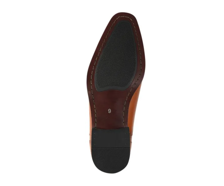 Calum Cognac Cap Toe Loafers