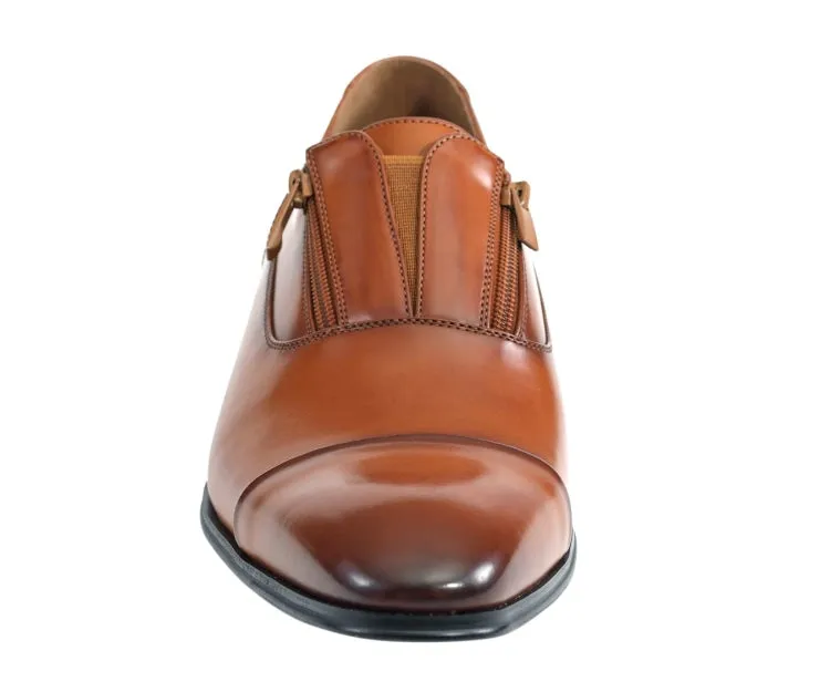 Calum Cognac Cap Toe Loafers