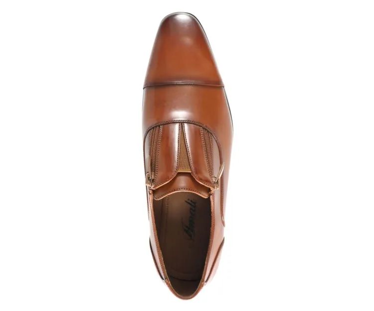 Calum Cognac Cap Toe Loafers