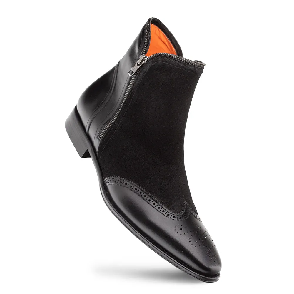 Camilleri Calf/Suede Zip Boot - Mezlan
