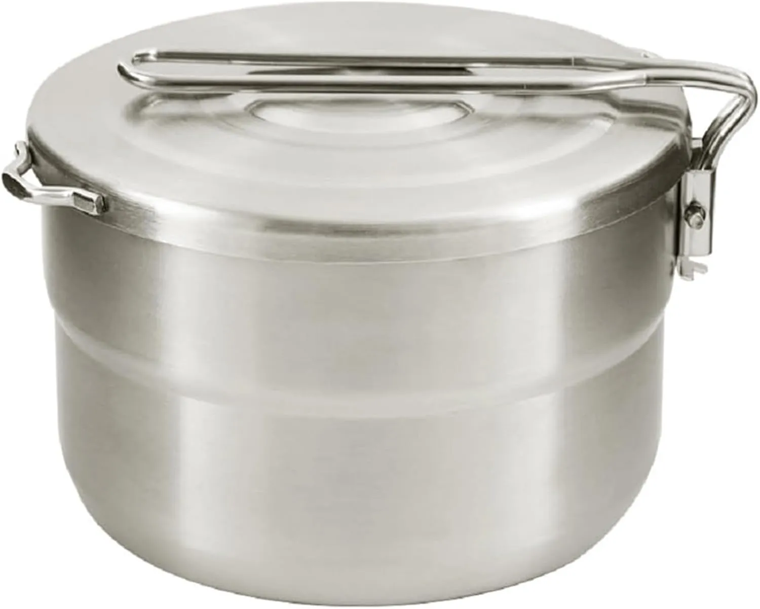 Camping Stove Camping Pot 304 Stainless Steel 1.5L Cooking Outdoor Camping Pan Pot With Lid And Folding Handle Quick Heating Stable Portable Camping Cookware For Hunting, Hiking, Picnic