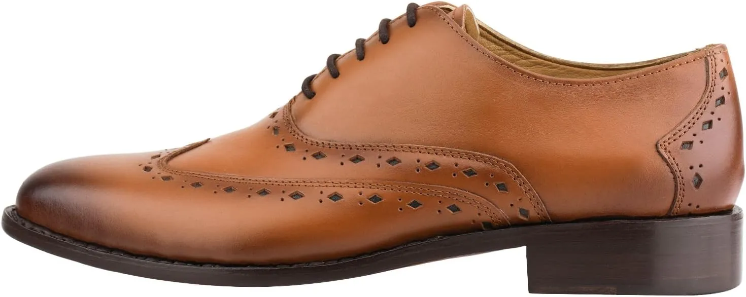 Captoe Oxford Goodyear Welted Formal Handmade Leather Dress Shoes