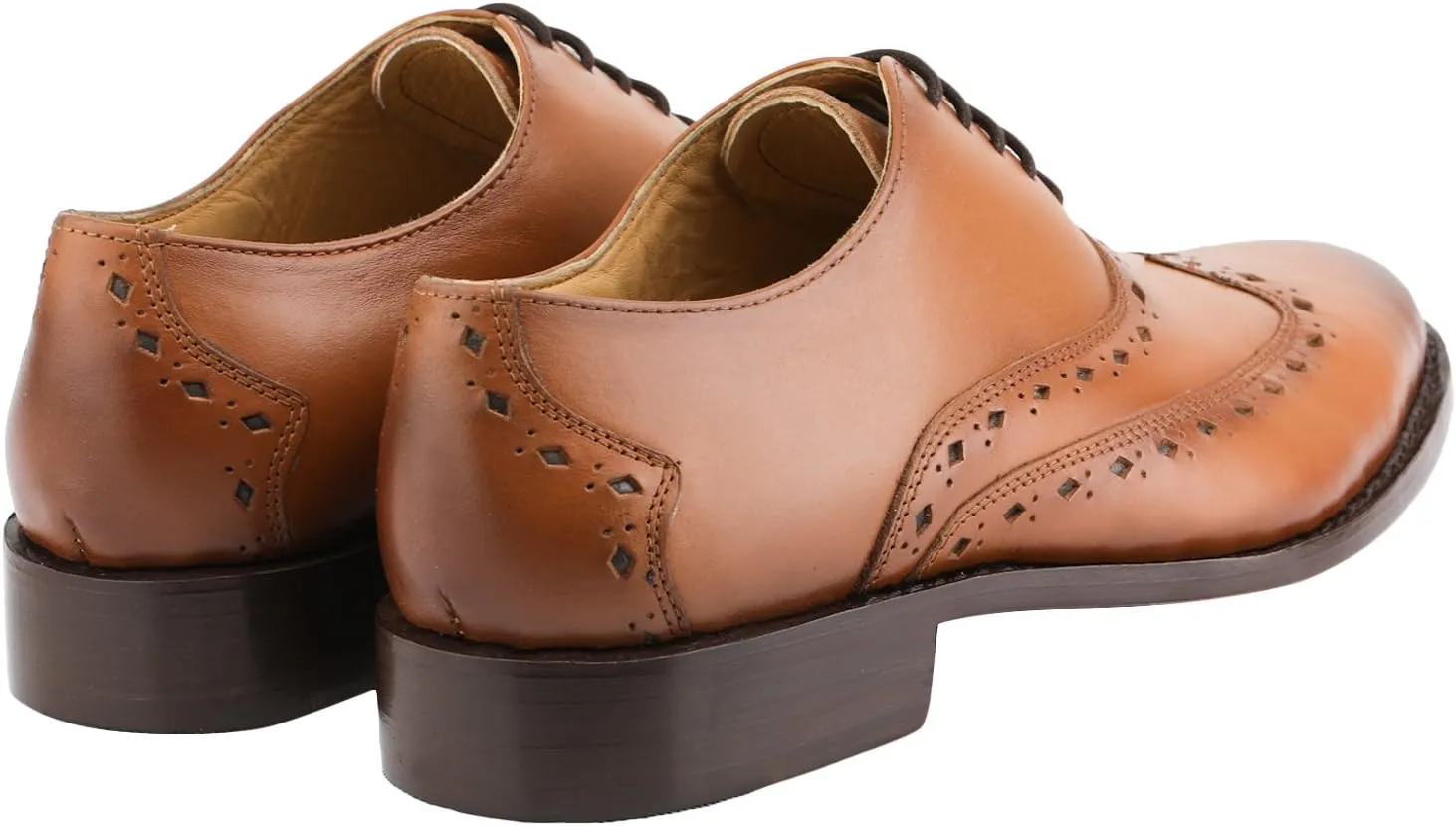 Captoe Oxford Goodyear Welted Formal Handmade Leather Dress Shoes