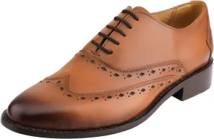 Captoe Oxford Goodyear Welted Formal Handmade Leather Dress Shoes