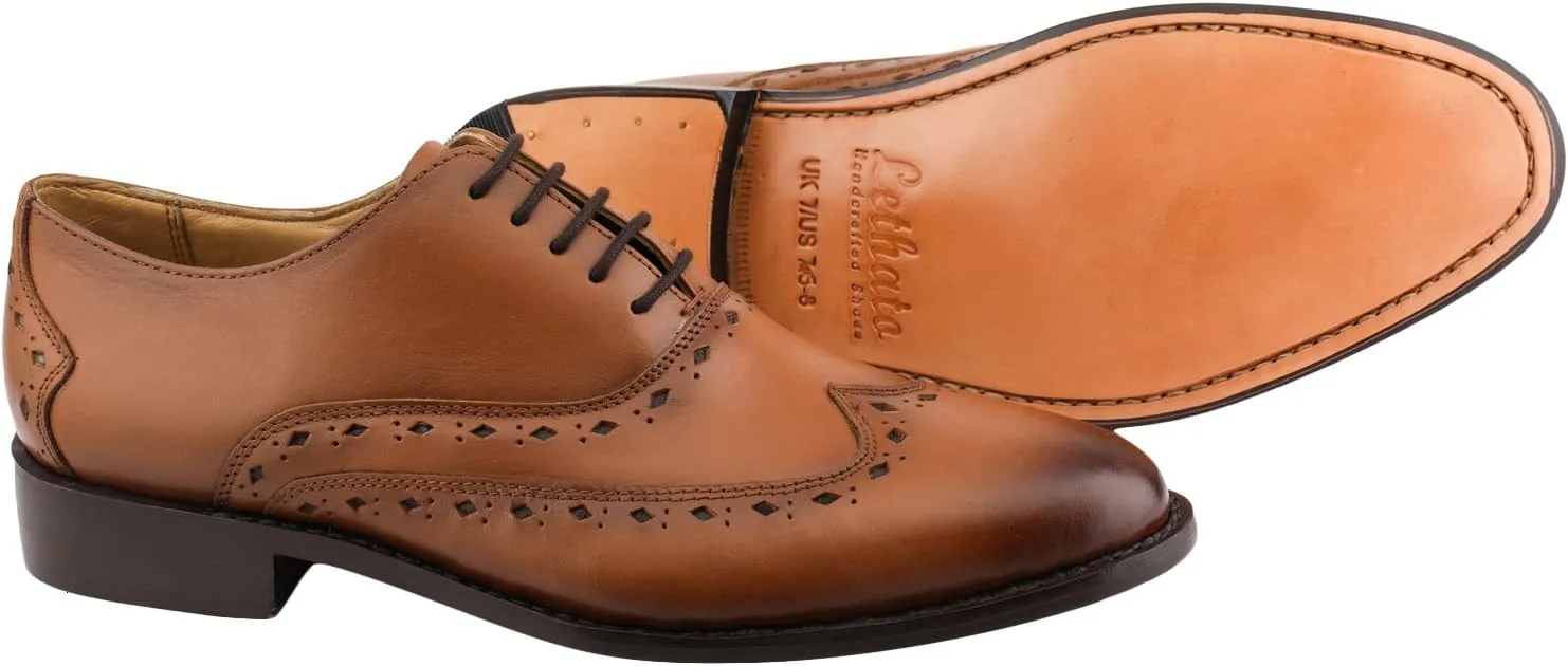 Captoe Oxford Goodyear Welted Formal Handmade Leather Dress Shoes