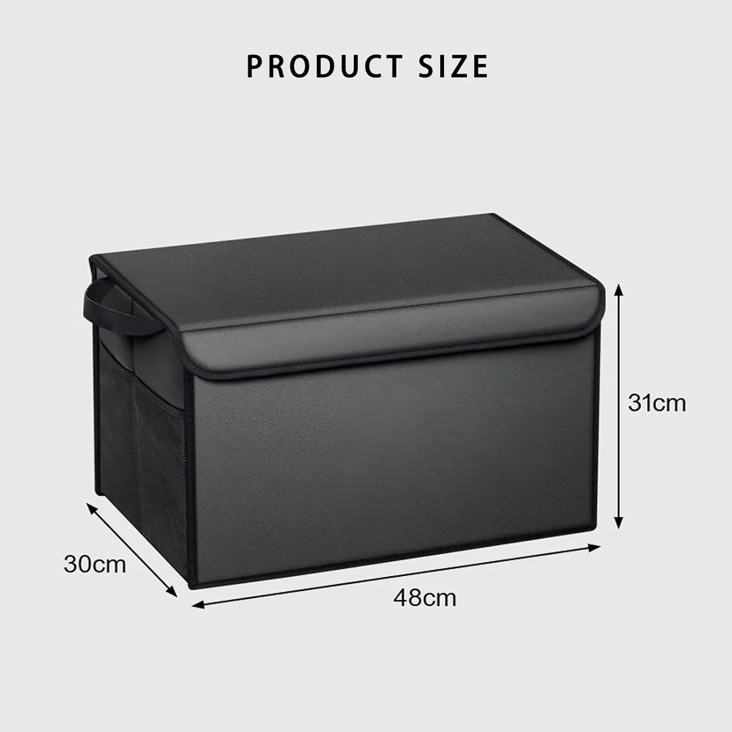 Car Trunk Organizer for Mazda 6 Sedan GH Facelift 2010-2013 Thickened Car Boot Tidy Storage Box Tailor-made Lidded Storage Bins for Home Car Outdoor Camping Travel,B