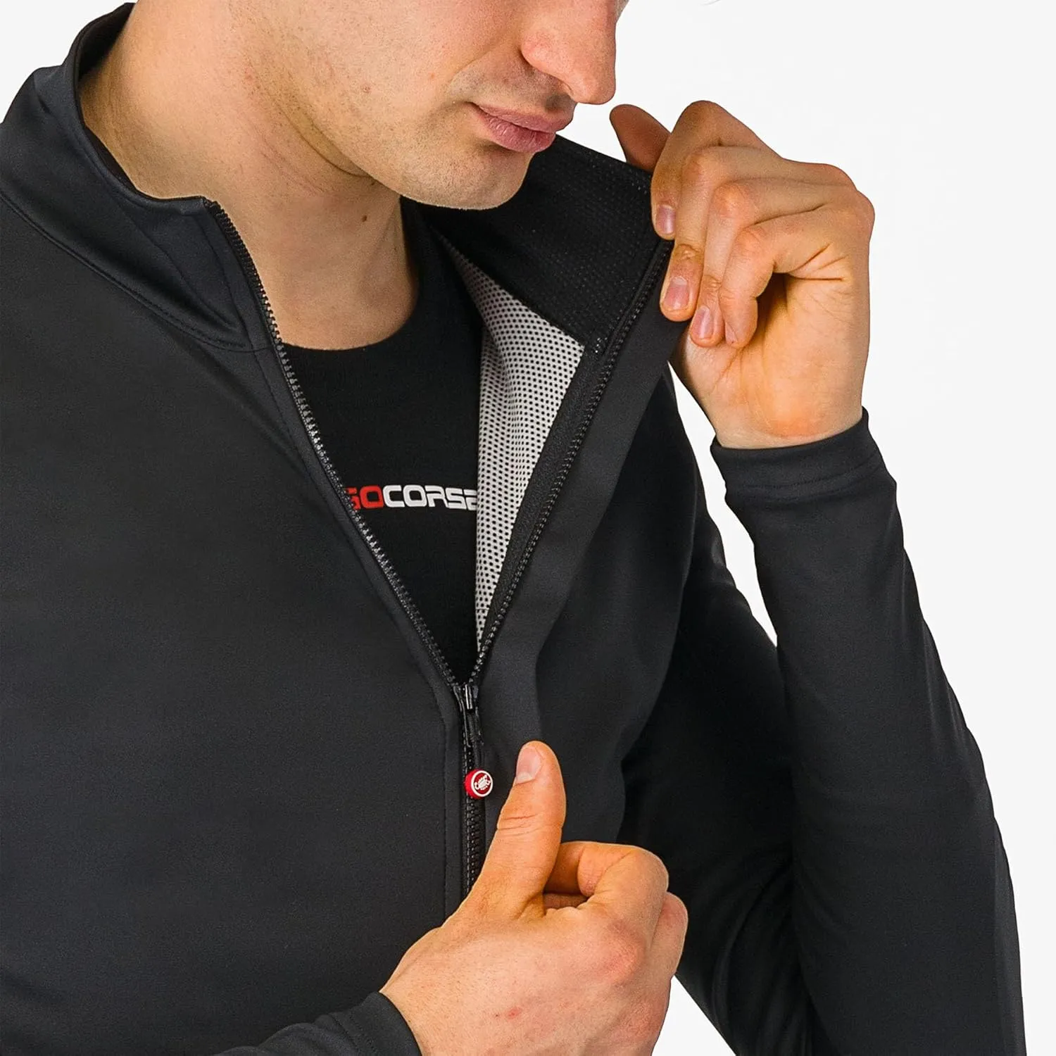 CASTELLI Men’s Perfetto Air Jacket, Wind & Waterproof, Breathable Jacket for Road Cycling & Gravel Biking