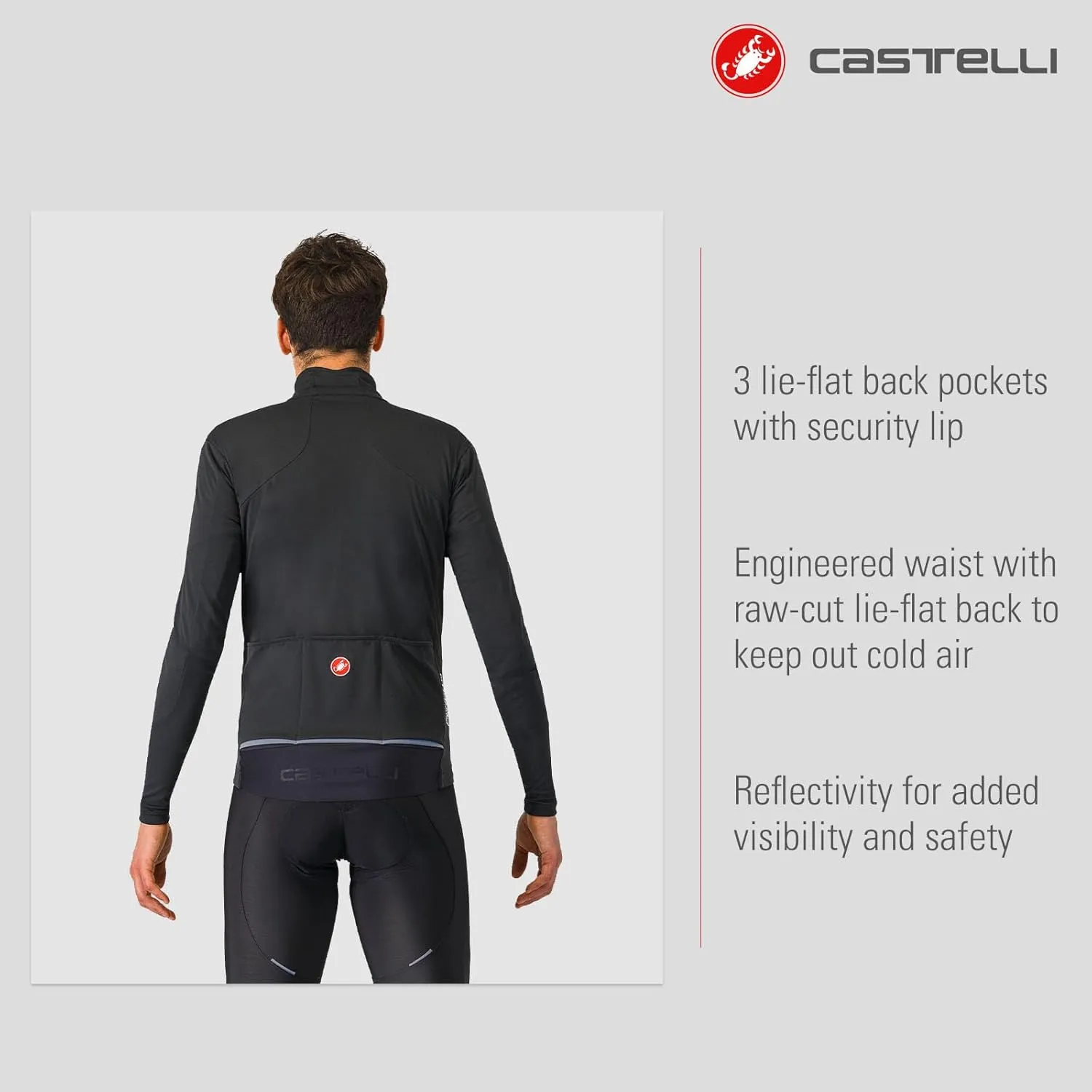 CASTELLI Men’s Perfetto Air Jacket, Wind & Waterproof, Breathable Jacket for Road Cycling & Gravel Biking