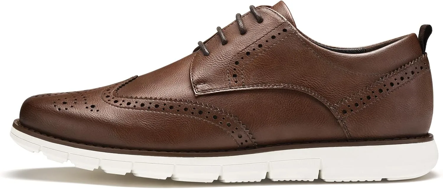 CGRRBW Mens Dress Shoes Casual Oxford Shoes Dress Sneakers Business Wingtip Brogue Office Shoes