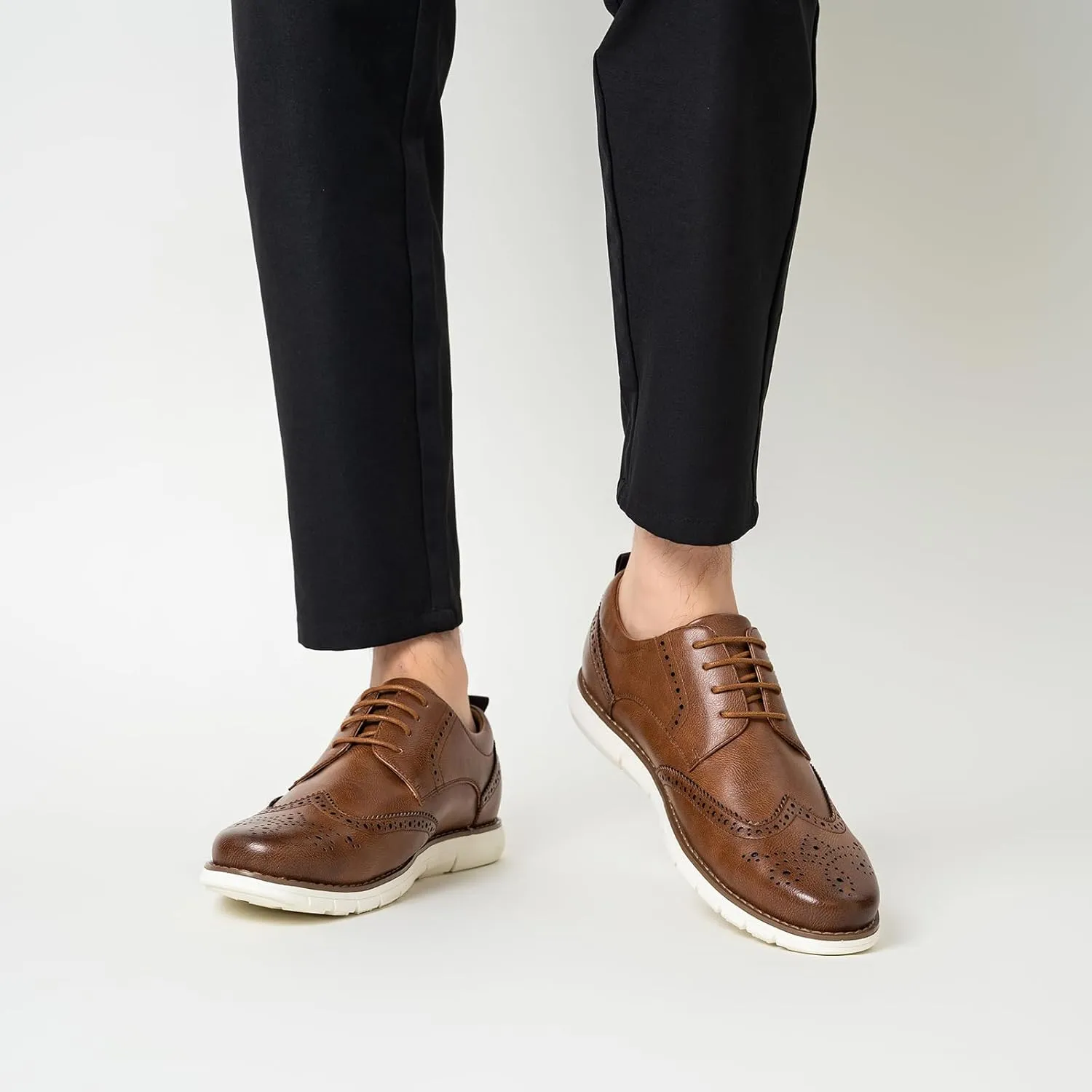 CGRRBW Mens Dress Shoes Casual Oxford Shoes Dress Sneakers Business Wingtip Brogue Office Shoes