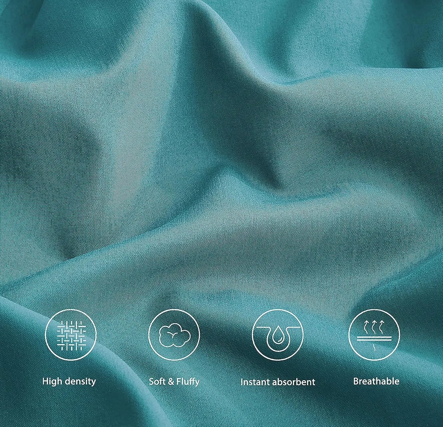 Chezmoi Collection Charisma Tencel Modal Blend Bed Sheets Queen Size 4-Piece Sheet Set Teal - Soft and Cozy Lightweight Breathable 15" Deep Pocket Cooling Sheets
