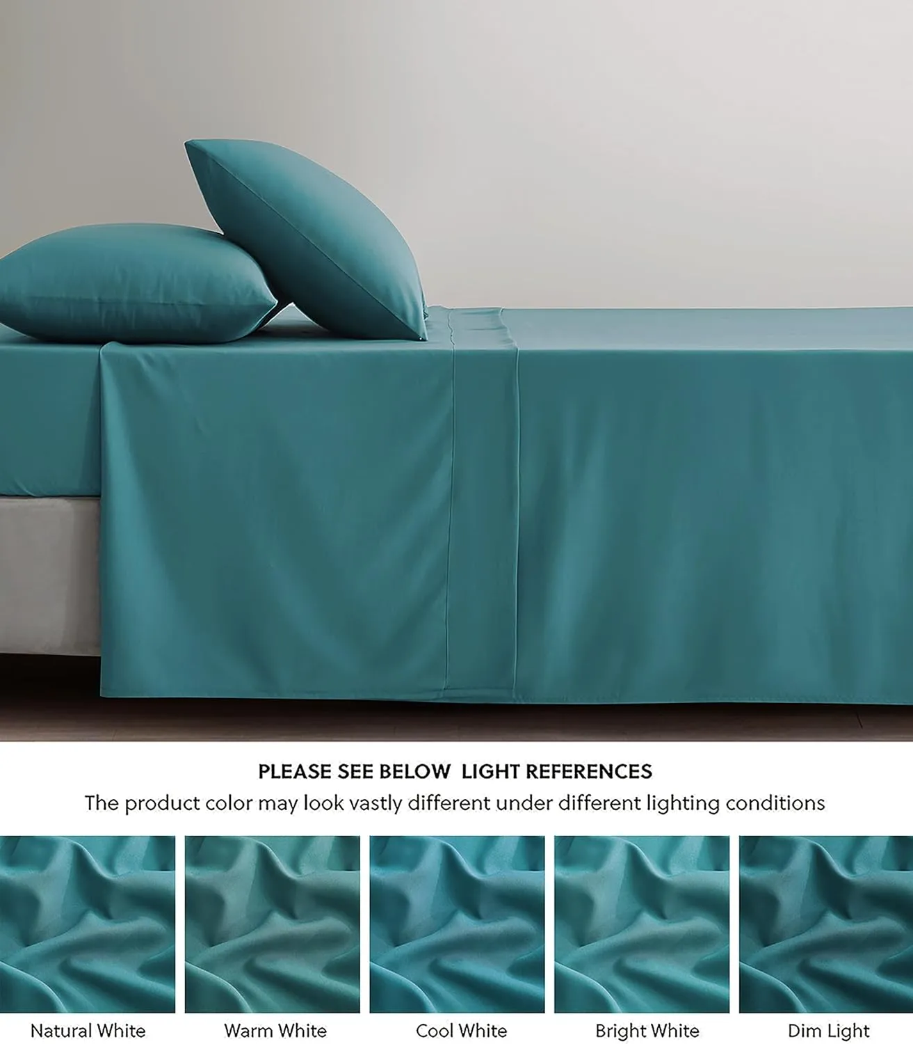 Chezmoi Collection Charisma Tencel Modal Blend Bed Sheets Queen Size 4-Piece Sheet Set Teal - Soft and Cozy Lightweight Breathable 15" Deep Pocket Cooling Sheets