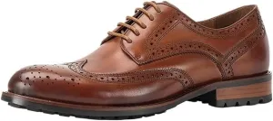 Chunky Heel Retro Carved Brogue Dress Shoes Business Lace-up Wedding Classic Oxford Comfortable Fashion