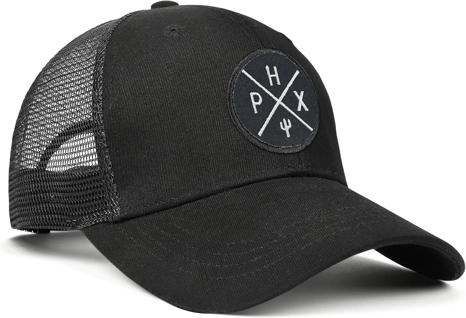 City Flat Brim Snapback Trucker Hat Mesh Hip Hop Flat Bill hat for Men & Women Unite State Adjustable Baseball Cap
