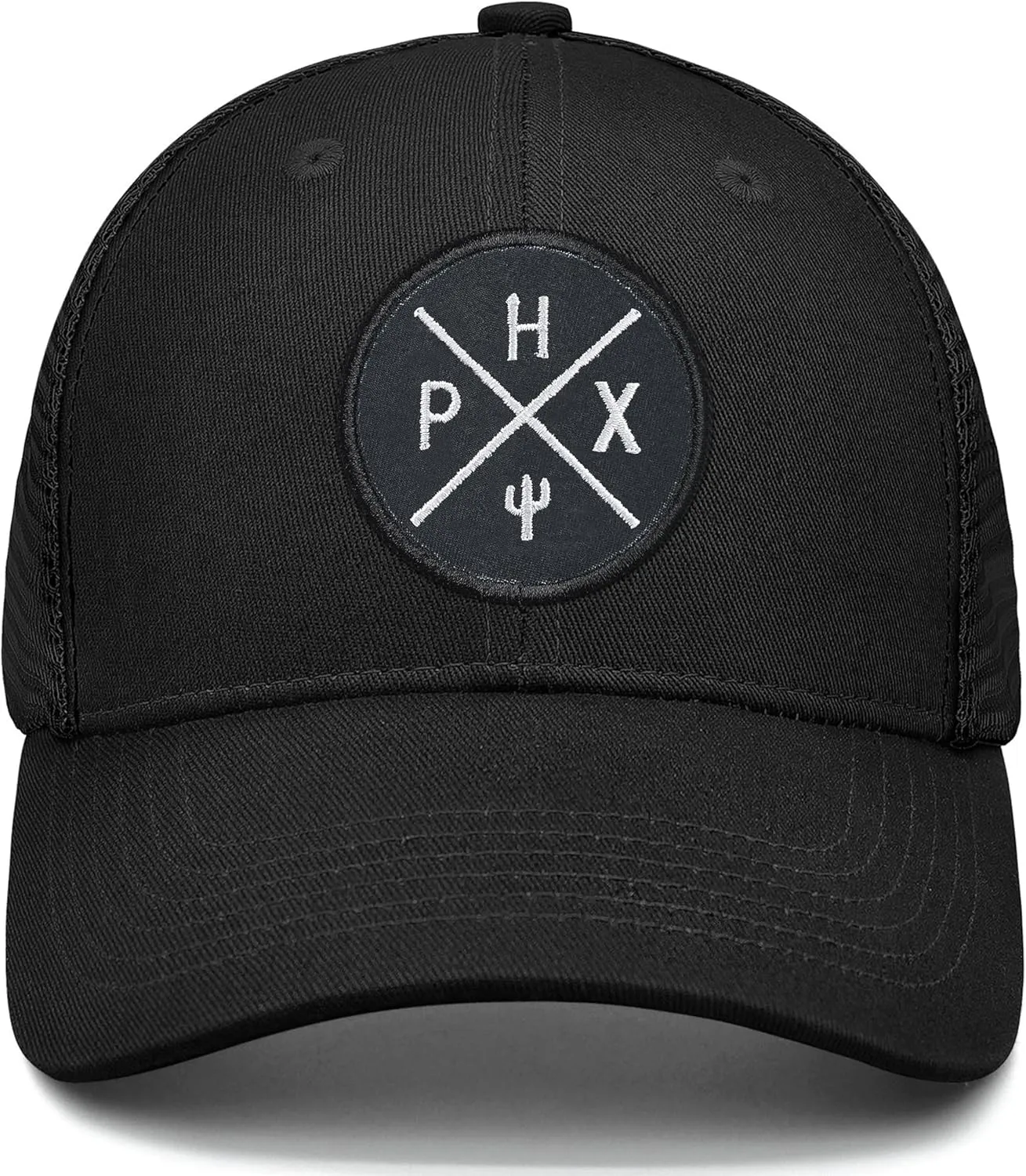 City Flat Brim Snapback Trucker Hat Mesh Hip Hop Flat Bill hat for Men & Women Unite State Adjustable Baseball Cap